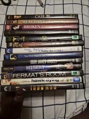 Blockbuster Assorted DVD Movie Collection - Black Spines
